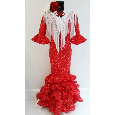 un poco Ligero cavidad VESTIDO FLAMENCA LUNARES PEQUEÑOS | Yuly