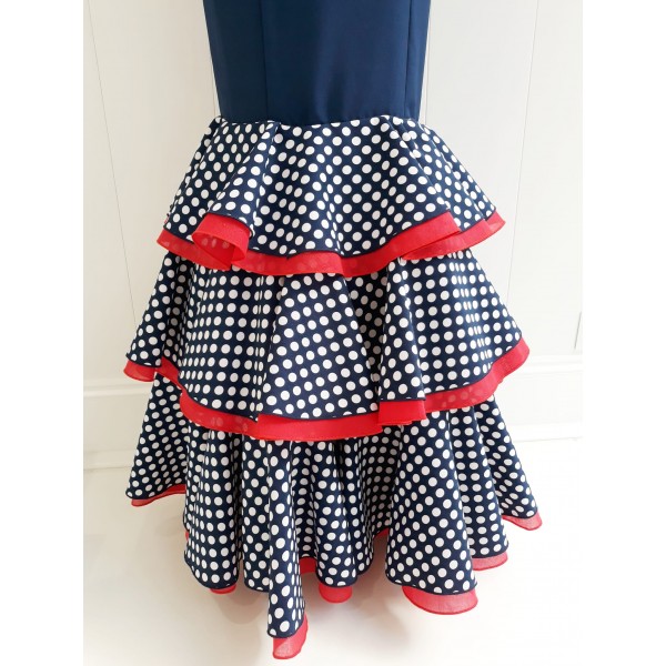 VESTIDO FLAMENCA ENTALLADO LUNARES | Yuly VESTIDO FLAMENCA ENTALLADO LUNARES | Yuly