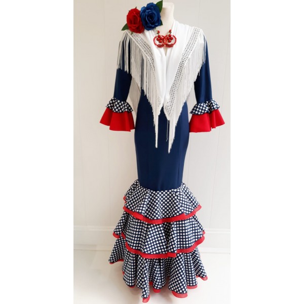 VESTIDO FLAMENCA ENTALLADO LUNARES | Yuly VESTIDO FLAMENCA ENTALLADO LUNARES | Yuly
