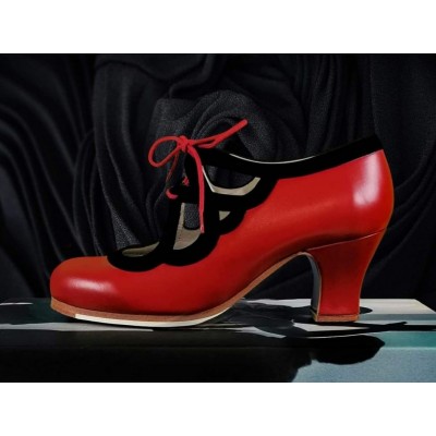 Zapatos de Baile Flamenco Happy Dance Profesional Cordón para